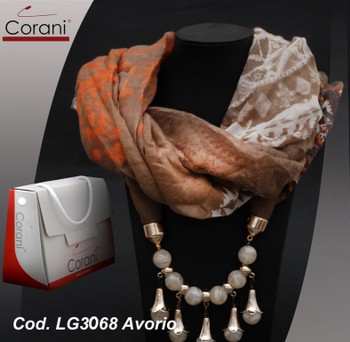 Corani foulard - cod. LG3068 AVORIO. Prezzo al pubblico € 19,50